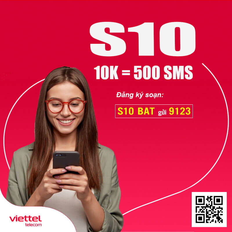 Cách Đăng Ký 500 Tin Nhắn Viettel Nội Mạng Chỉ 10.000đ - S10 Viettel