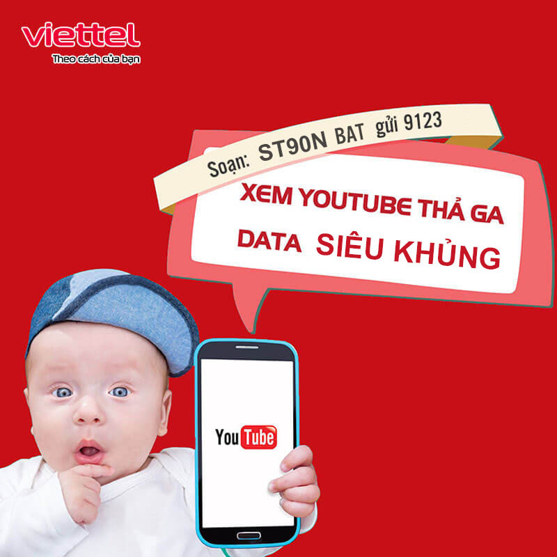 Đăng ký gói Youtube Viettel thả ga xem Video suốt tháng