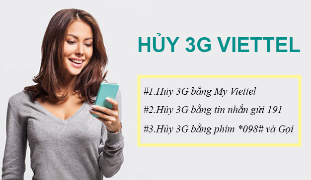 3 cách hủy 3G Viettel – Hủy gói cước 3G Viettel đang sử dụng dễ dàng