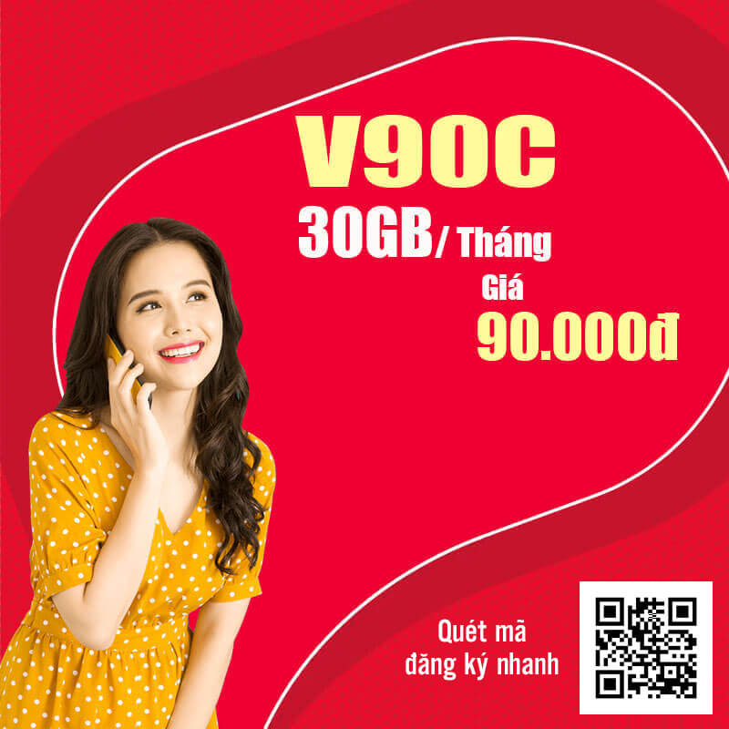 Đăng Ký V90C Viettel KM 30GB, Miễn Phí Gọi Nội Mạng