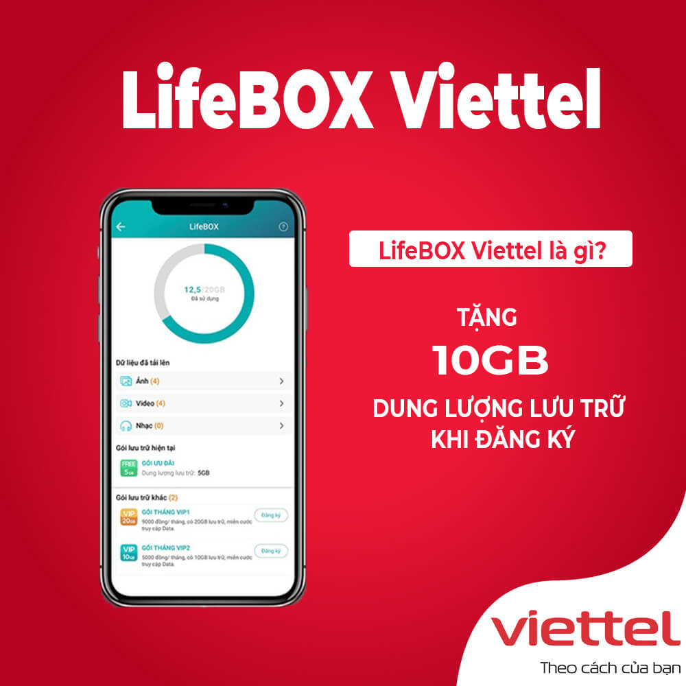 Dịch vụ LifeBOX Viettel là gì? Cách đăng ký LifeBOX nhận Data miễn phí