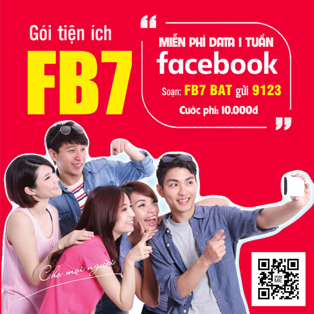 Đăng ký gói FB7 Viettel miễn phí Data Facebook 1 tuần giá 10k